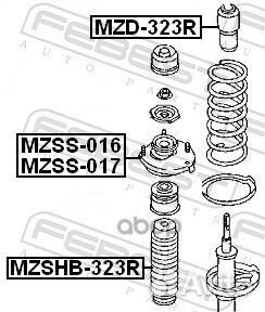 Отбойник амортизатора MZD-323R MZD-323R Febest