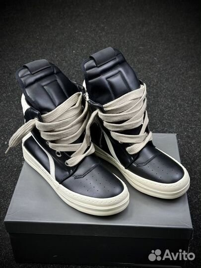 Кроссовки Rick Owens Geobasket type черные