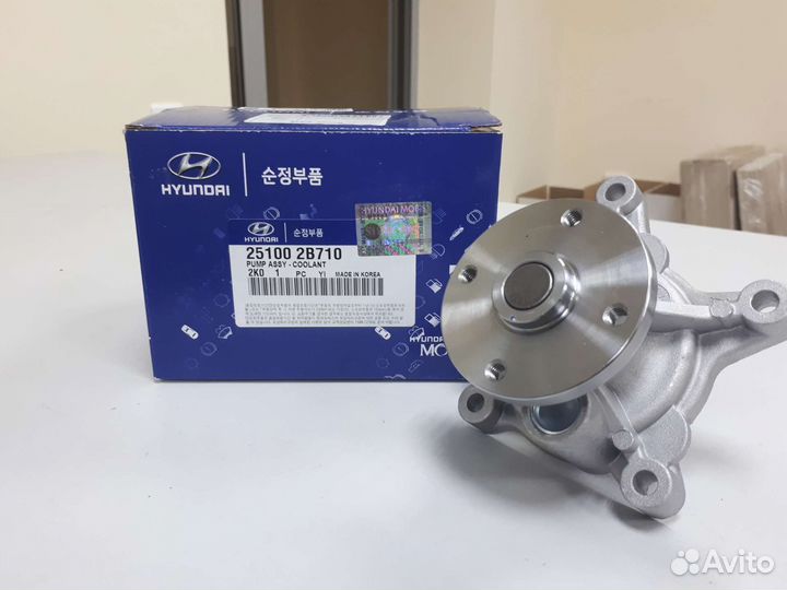 Водяной насос (помпа) на рио3, солярис,сид, крета