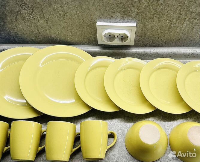 Набор столовой посуды 15 предметов тарелки кружки