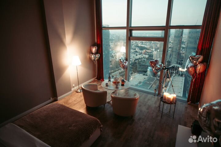 Отель в Москва-Сити. Номера на всю ночь (Романтик)