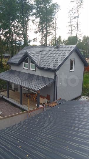 Коттедж 125 м² на участке 10 сот.