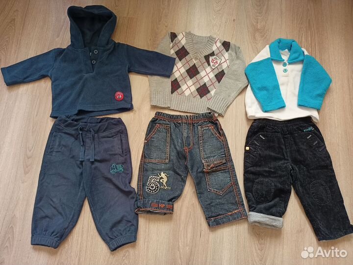 Пакет вещей для мальчика от года до двух лет