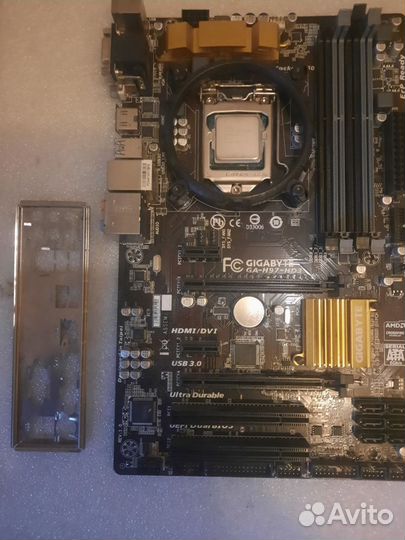 Материнская плата Gigabyte GA-H97-HD3 с процом