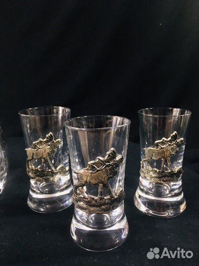 Набор для водки из олова 