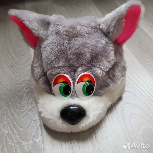 Шапочка Ежик, волк, заяц карнавальная