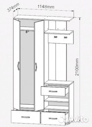Прихожая Розолина 3