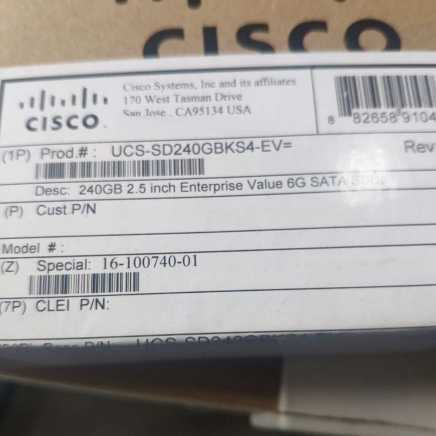 [UCS-SD240GBKS4-EV] Жесткий Диск Cisco Ucs-Sd240gbks4-Ev
