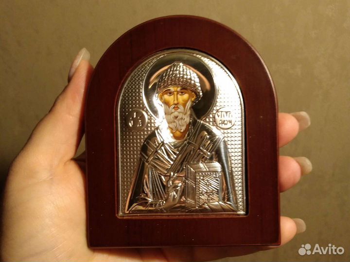 Икона Спиридония (серебро)