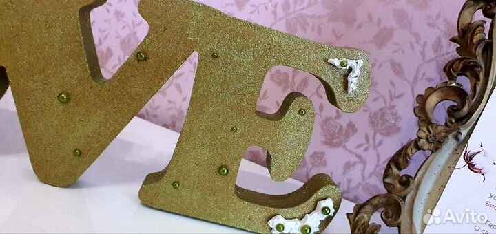 Интерьерная надпись love, слово 40 на 12 на 2см