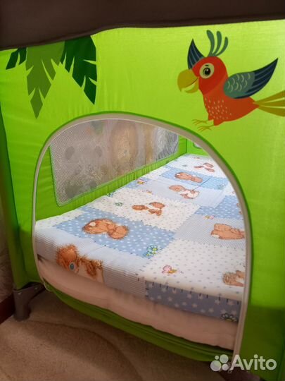 Детская кровать манеж с матрасом