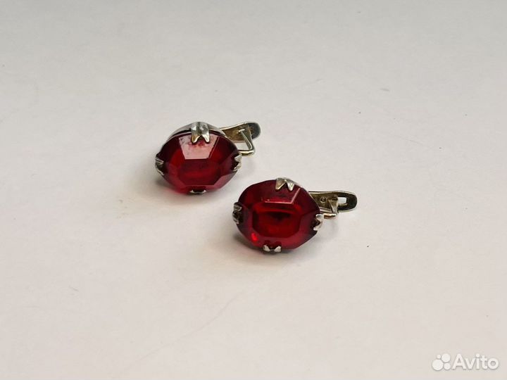 Серебряные серьги СССР