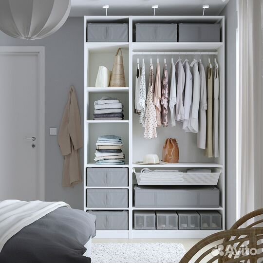 Skubb IKEA 605.910.52 Контейнер для одежды/постельного белья 43x53x19 см темно-серый