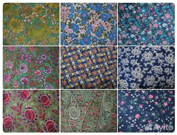 Ткани для творчества и пэчворк. Винтаж и современ
