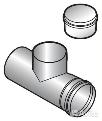 Тройник для чистки диам. 150
