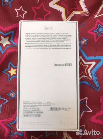Коробка от iPhone 6 на 32 gb