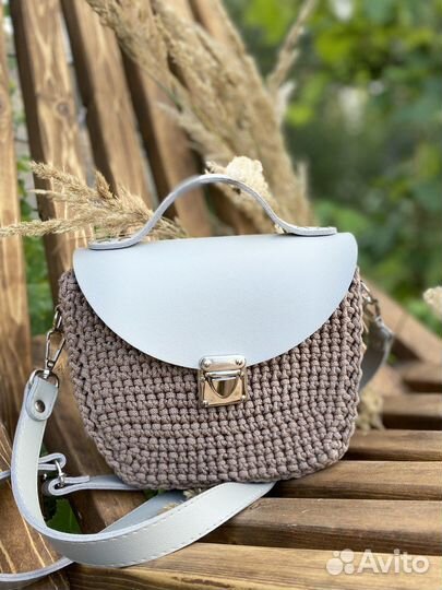 Вязаная сумка кроссбоди