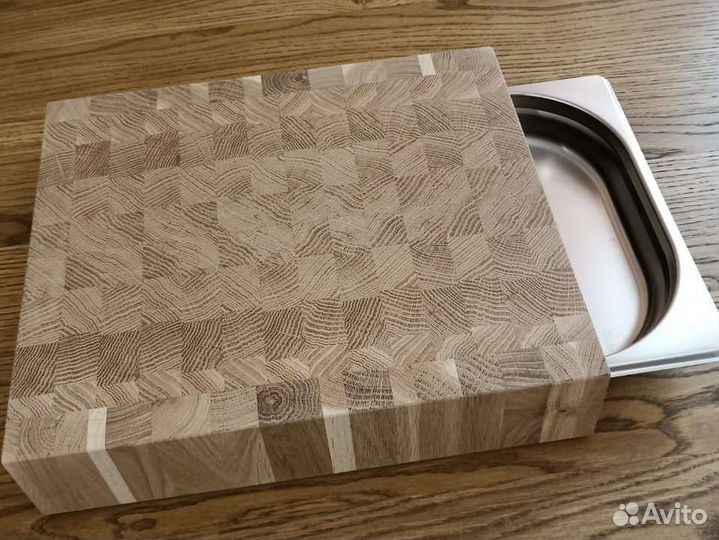 Разделочная торцовая доска с гастроемкостью