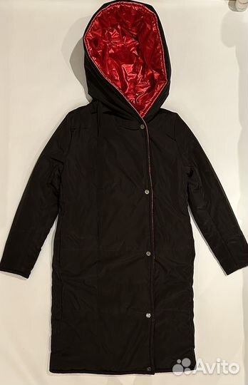 Женский двусторонний пуховик over size