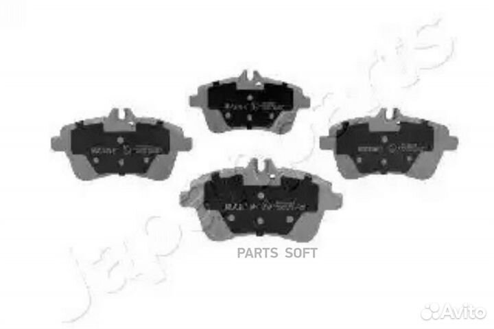 Japanparts PA-0069AF Колодки тормозные mercedes A