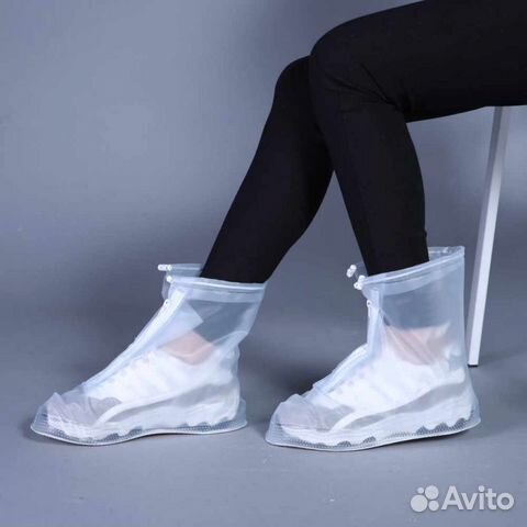 Водонепроницаемые чехлы бахилы для обуви на молнии