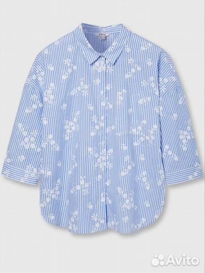 Объемная рубашка из хлопка Остин 46 размер