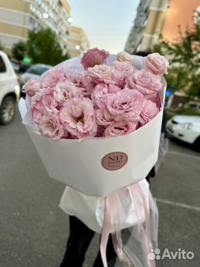 Букет с Эустомой