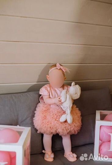 Платье пышное для девочки 80-86