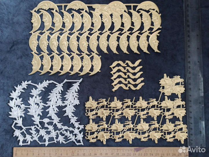 Золотой и серебряный дрезденский картонаж