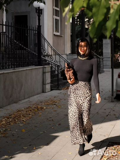 Юбка леопардовая