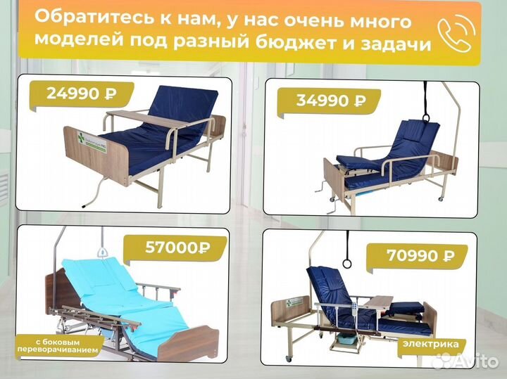 Кровать для лежачих больных