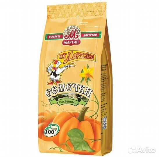 Семечки От Мартина Отборные Тыквенные 100 г