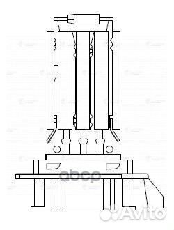Резистор вентилятора отопителя skoda octavia II