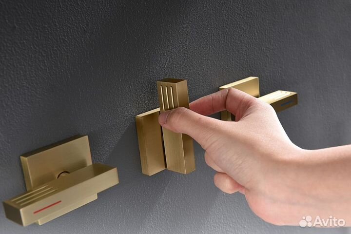 01165-S Смеситель встраиваемый для душа с 3-функ