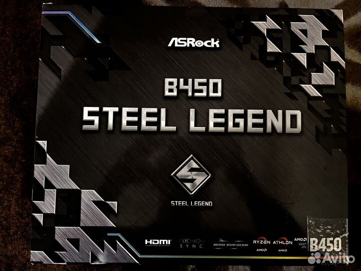 Материнская плата asrock b450 steel legend am4