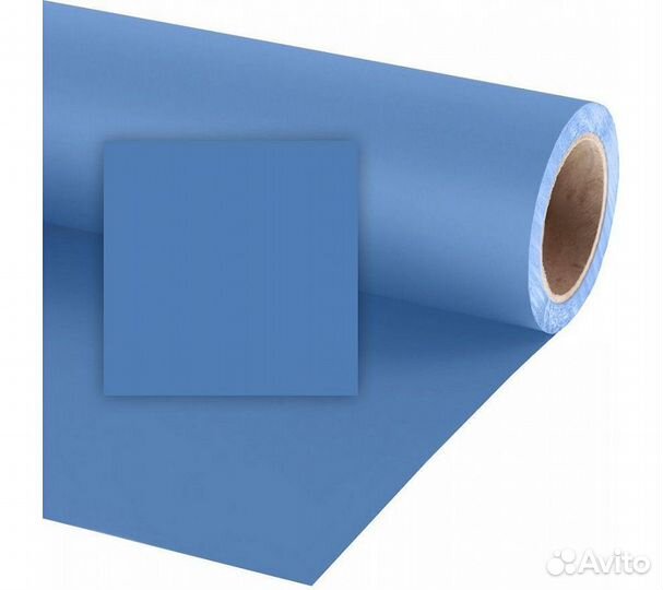 Фон бумажный Raylab 027 Foto Blue синий 2.72x11 м