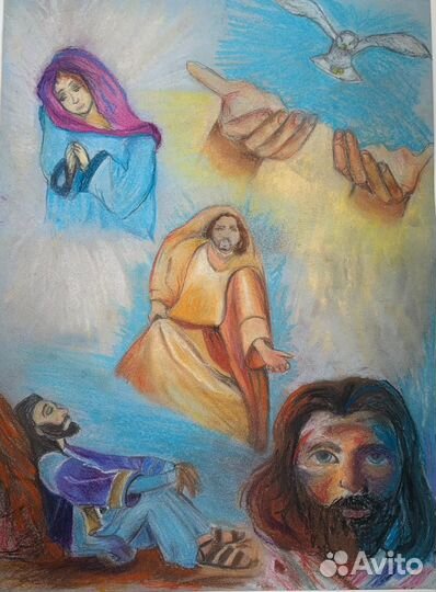 Картина пастель А3