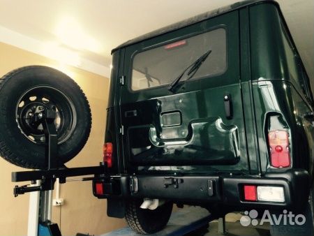 Калитка риф в штатный задний бампер УАЗ Хантер с п