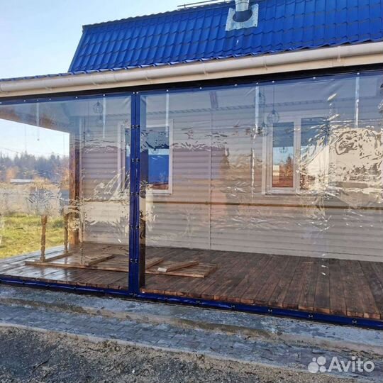 Мягкие окна для бани, веранды, террасы