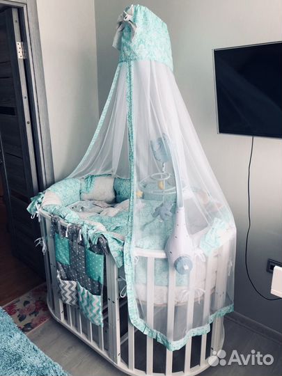 Комплект в детскую кроватку бортики