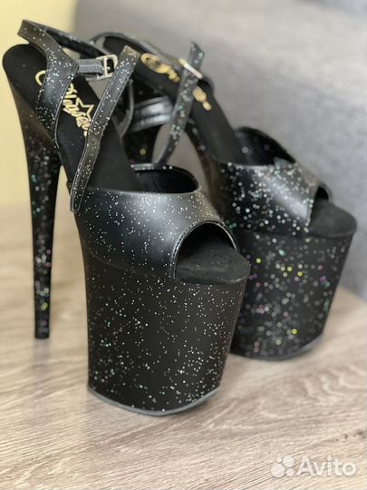 Стрипы pleaser тройки черные