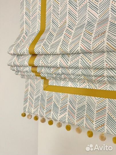 Римская штора с рисунком