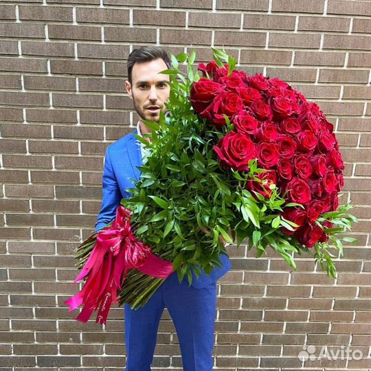 Букет из 51 101 розы эквадор