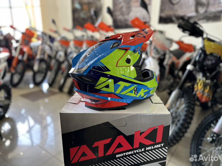 Шлем кроссовый ataki JK801 Valor / splash