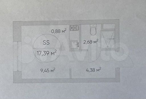 Апартаменты-студия, 17,4 м², 5/21 эт.