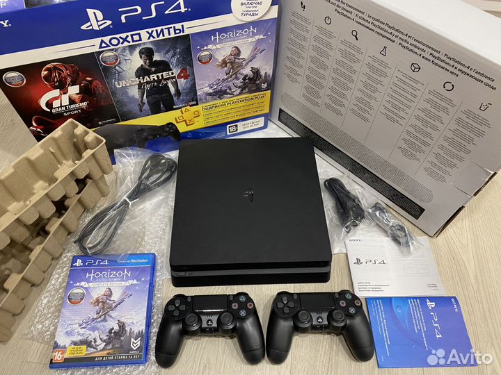 Sony PlayStation 4 Slim 2дж 550игр MK11/GTA5