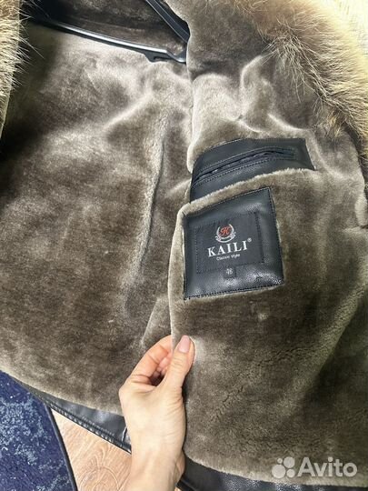 Кожаная дубленка мужская