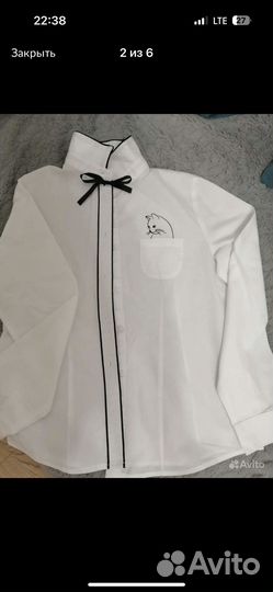 Блузка кофта школьная