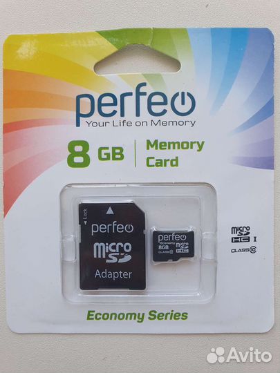 Карта памяти MicroSD 8 Гб