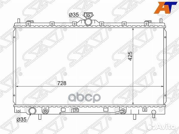 Радиатор Mitsubishi Grandis 03-09 MC0008-03 Sat